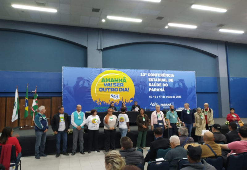 RMN-PR participa da 13ª Conferência Estadual de Saúde do Paraná: Garantir Direitos e Defender o SUS, a Vida e a Democracia  Amanhã vai ser outro dia 